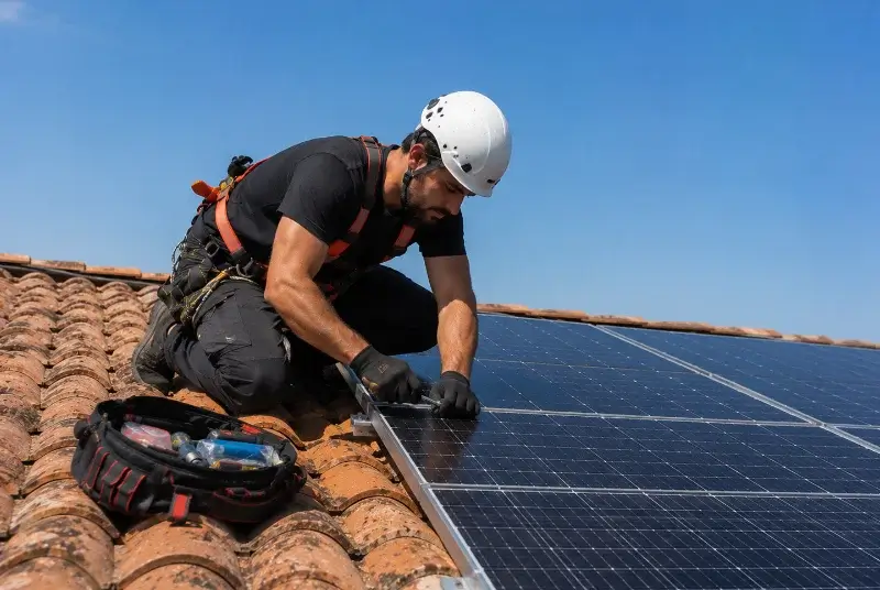 Maintenance et monitoring de panneaux solaires à Saint-Arnac